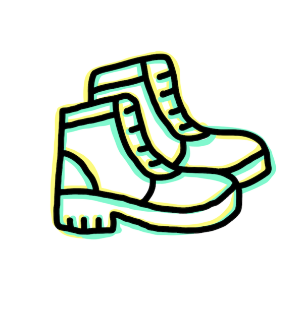 Safety Boots Drawn Icon