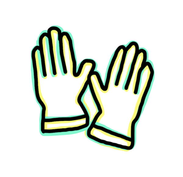 Gloves Drawn Icon