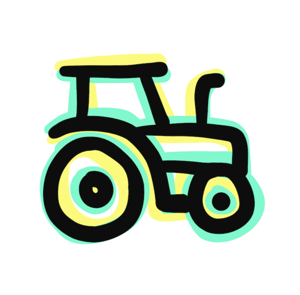 Tractor Drawn Icon